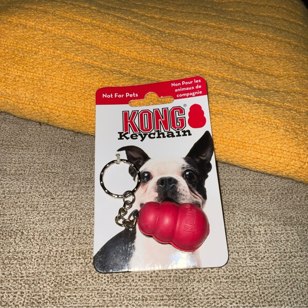 Kong Keychain - Mini Red Rubber Kong - NOT FOR PETS - New & Adorable - Picture 2 of 3